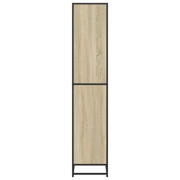 Bibliotecă, stejar sonoma, 80,5x35x170,5 cm, lemn prelucrat - Img 8