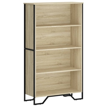 Bibliotecă, stejar sonoma, 80x31x137,5 cm, lemn prelucrat - Img 2
