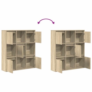 Bibliotecă, stejar sonoma, 89x24x101,5 cm, lemn prelucrat - Img 6