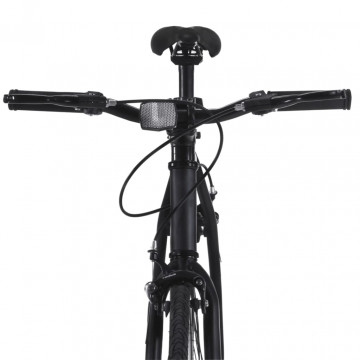 Bicicletă cu angrenaj fix, negru, 700c, 59 cm - Img 7