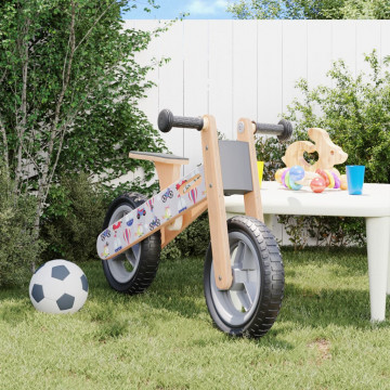 Bicicletă de echilibru pentru copii, imprimeu și Gri - Img 1