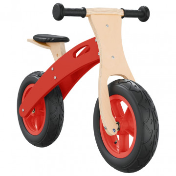 Bicicletă echilibru pentru copii, cauciucuri pneumatice, roșu - Img 2