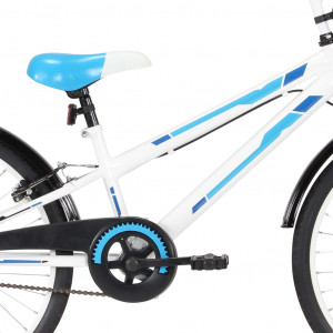 Bicicletă pentru copii, albastru și alb, 24 inci - Img 8
