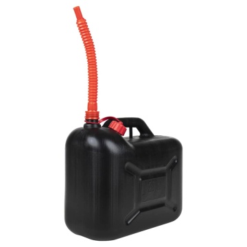 Bidon de combustibil, pipă flexibilă, 3 buc. negru 20 L plastic - Img 2