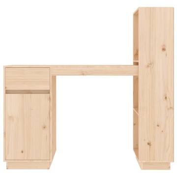 Birou, 110x53x117 cm, lemn masiv de pin - Img 5