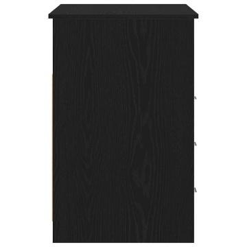 Birou cu sertare, stejar negru, 102x50x76 cm, lemn prelucrat - Img 6