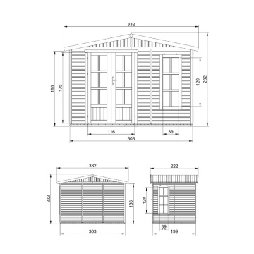 Birou Gradina Lemn TIMBELA M334FB - Img 6