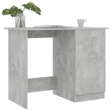 Birou, gri beton, 100 x 50 x 76 cm, PAL - Img 3