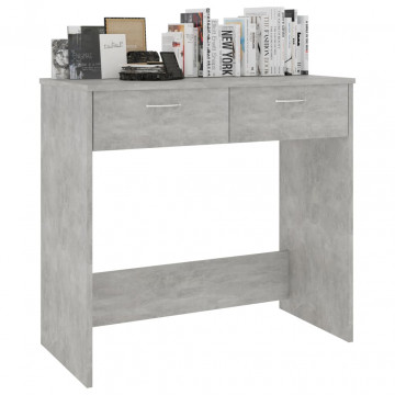Birou, gri beton, 80 x 40 x 75 cm, PAL - Img 6