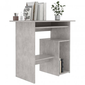 Birou, gri beton, 80 x 45 x 74 cm, PAL - Img 3