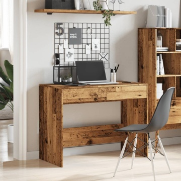Birou, lemn vechi, 101x50x76,5 cm, lemn prelucrat - Img 3
