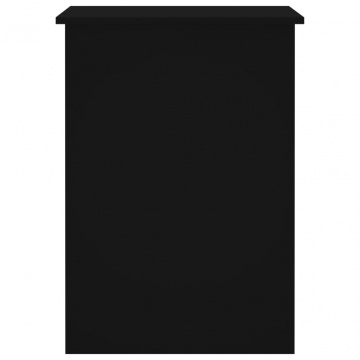 Birou, negru, 100x55x75 cm, lemn prelucrat - Img 8