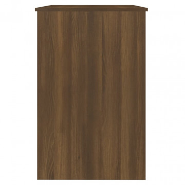 Birou, stejar maro, 100x50x76 cm, lemn prelucrat - Img 8