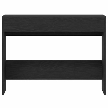 Birou Stejar negru 101x50x76,5 cm Lemn prelucrat - Img 5