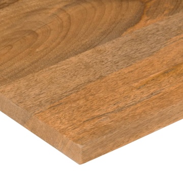 Blat birou cu decupaj curbat 90x50x2,5 cm lemn masiv mango brut - Img 5