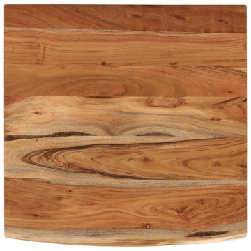 Blat de baie, 60x60x2,5 cm, pătrat, lemn masiv acacia - Img 2
