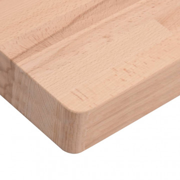 Blat de masă 100x60x4 cm dreptunghiular, lemn masiv de fag - Img 5