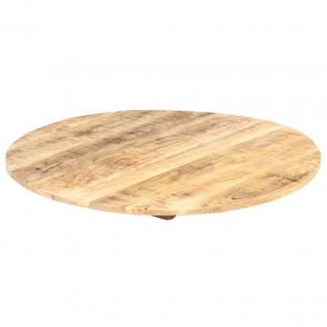 Blat de masă, 40 cm, lemn masiv de mango, rotund, 15-16 mm - Img 5