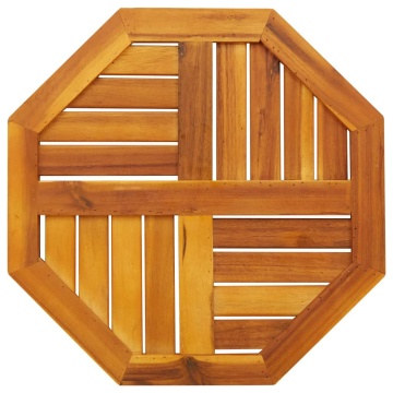 Blat de masă, 50x50x2 cm, octogonal, lemn masiv acacia - Img 5