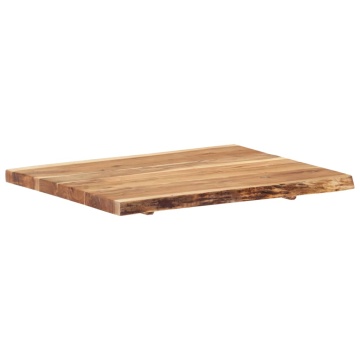 Blat de masă, 60x(50-60)x3,8 cm, lemn masiv de acacia - Img 5