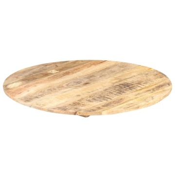 Blat de masă, 80 cm, lemn masiv de mango, rotund, 15-16 mm - Img 6