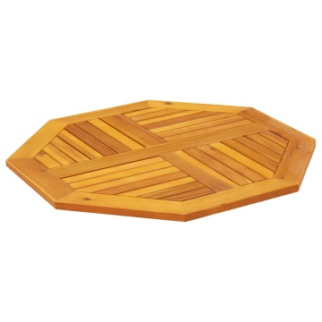 Blat de masă, 80x80x2,2 cm, octogonal, lemn masiv acacia - Img 4