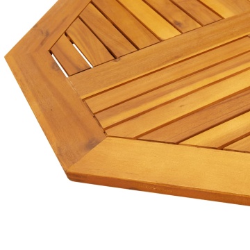 Blat de masă, 80x80x2,2 cm, octogonal, lemn masiv acacia - Img 6