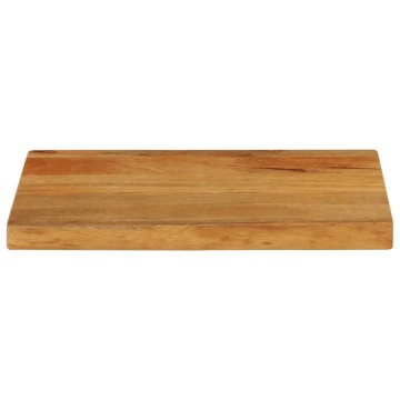 Blat de masă contur organic 50x20x2,5 cm lemn masiv de mango - Img 3