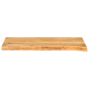 Blat de masă contur organic 90x20x2,5 cm lemn masiv de mango - Img 3