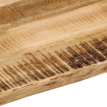 Blat de masă contur organic 90x80x2,5 cm lemn masiv mango brut - Img 6