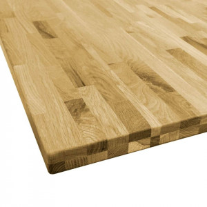 Blat de masă, lemn masiv de stejar, pătrat, 44 mm, 80x80 cm - Img 4