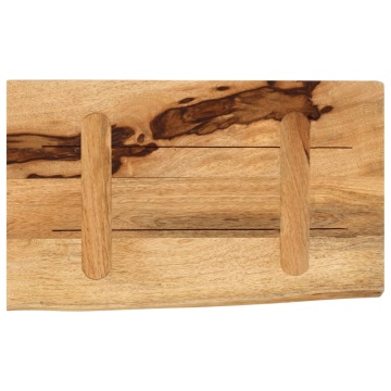 Blat de masă margine naturală, 50x20x2,5 cm, lemn masiv mango - Img 8