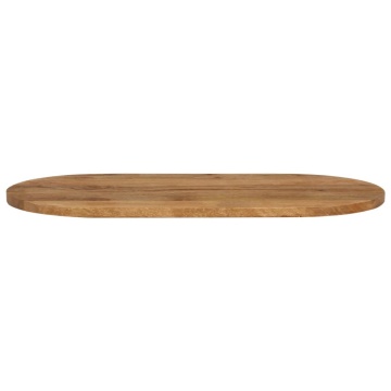 Blat de masă oval, 100x40x2,5 cm, lemn masiv de mango - Img 3