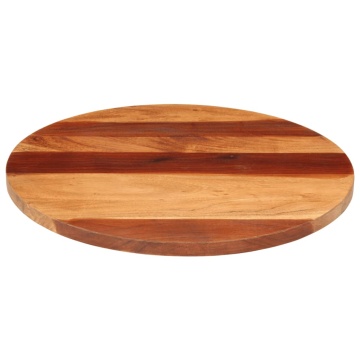 Blat de masă rotund, 60 cm, 25-27 mm, lemn masiv acacia - Img 5