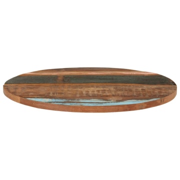 Blat de masă rotund, 70 cm, lemn masiv reciclat, 25-27 mm - Img 2