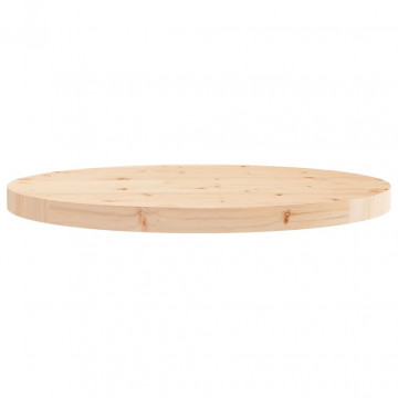 Blat de masă rotund, Ø60x3 cm, lemn masiv de pin - Img 4