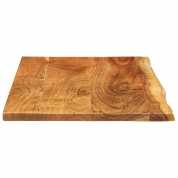 Blat lavoar de baie, 114x52x2,5 cm, lemn masiv de acacia - Img 4