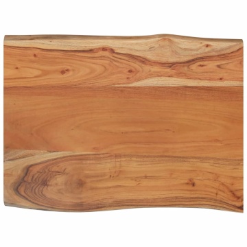 Blat masă 80x60x2,5cm dreptunghiular lemn acacia contur natural - Img 3