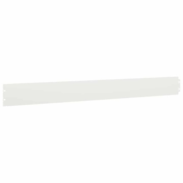 Borduri de gazon 10 buc Alb 10x103 cm Oțel laminat la rece - Img 5