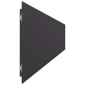 Borduri de gazon 10 buc Negru 15x103 cm Oțel laminat la rece - Img 8