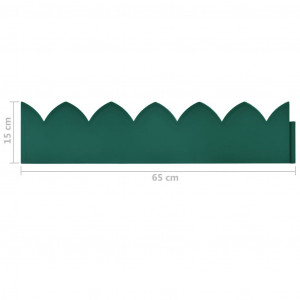 Borduri de gazon, 10 buc., verde, 65x15 cm, PP - Img 7