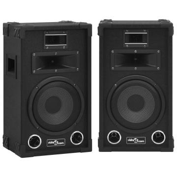 Boxe Hifi de scenă pasive profesionale, 2 buc., negru, 800 W - Img 1