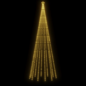 Brad de Crăciun, 732 LED-uri, alb cald, 500 cm, cu țăruș - Img 3