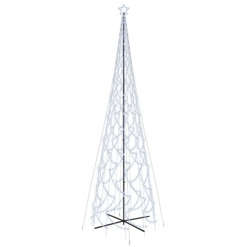 Brad de Crăciun conic, 3000 LED-uri, alb rece, 230x800 cm - Img 2