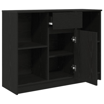 Bufetă cu sertar Stejar negru 101x35x76 cm Lemn prelucrat - Img 8