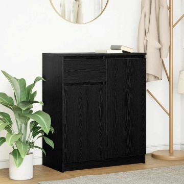 Bufetă cu sertar Stejar negru 71x35x84 cm Lemn prelucrat - Img 1