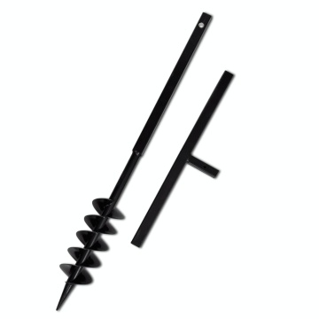 Burghiu de sol cu mâner 100 mm cu tub prelungitor 5 m oțel - Img 4