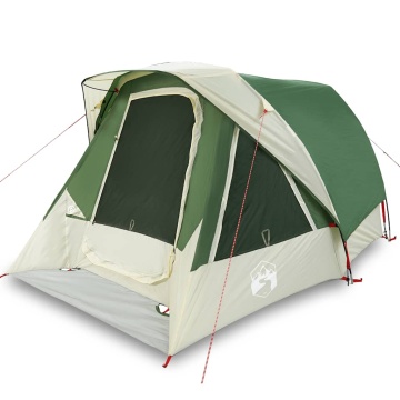 Cabină cort de camping, 4 persoane, verde, impermeabil - Img 2