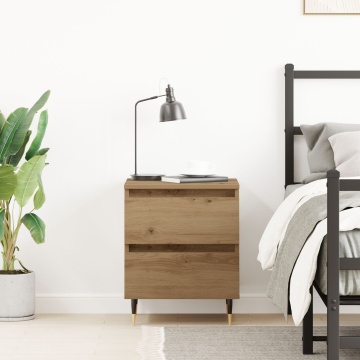 Cabinet de noapte Stejar Artisan 40x35x50 cm Lemn furniruit - Img 4