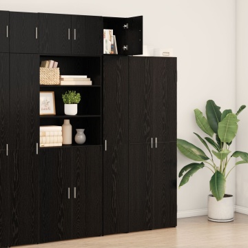 Cabinet de Perete Stejar Negru 30x42.5x40 cm Lemn - Img 4
